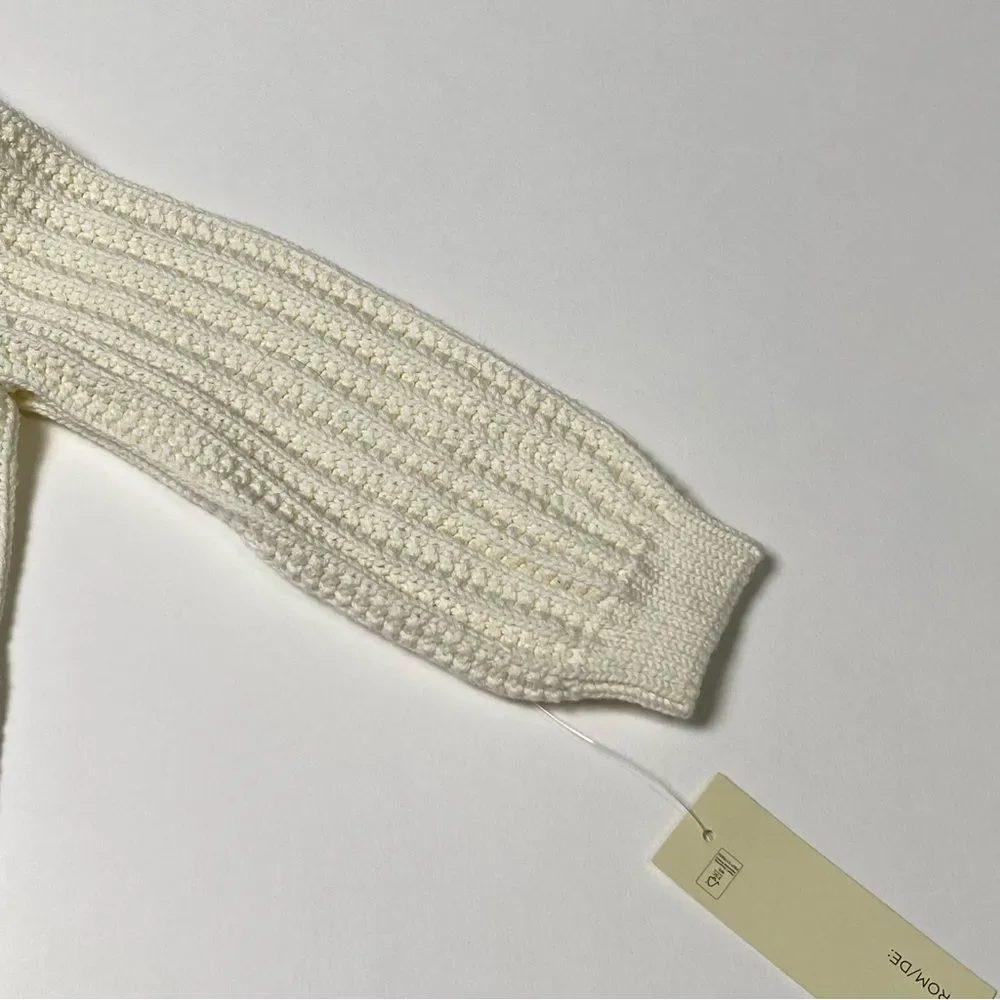 NWT Rachel Zoe Ivory Button Front Knit Cardigan Sweater Size 18 Months